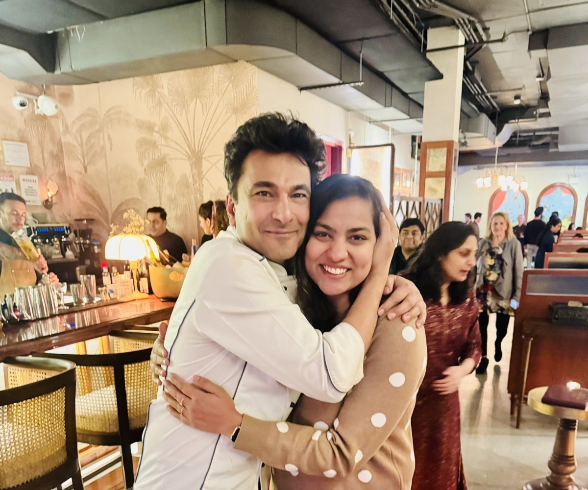Chef Shivangini Purohit with Chef Vikas Khanna at Bungalow NYC